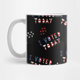 I Voted Today Black Mug